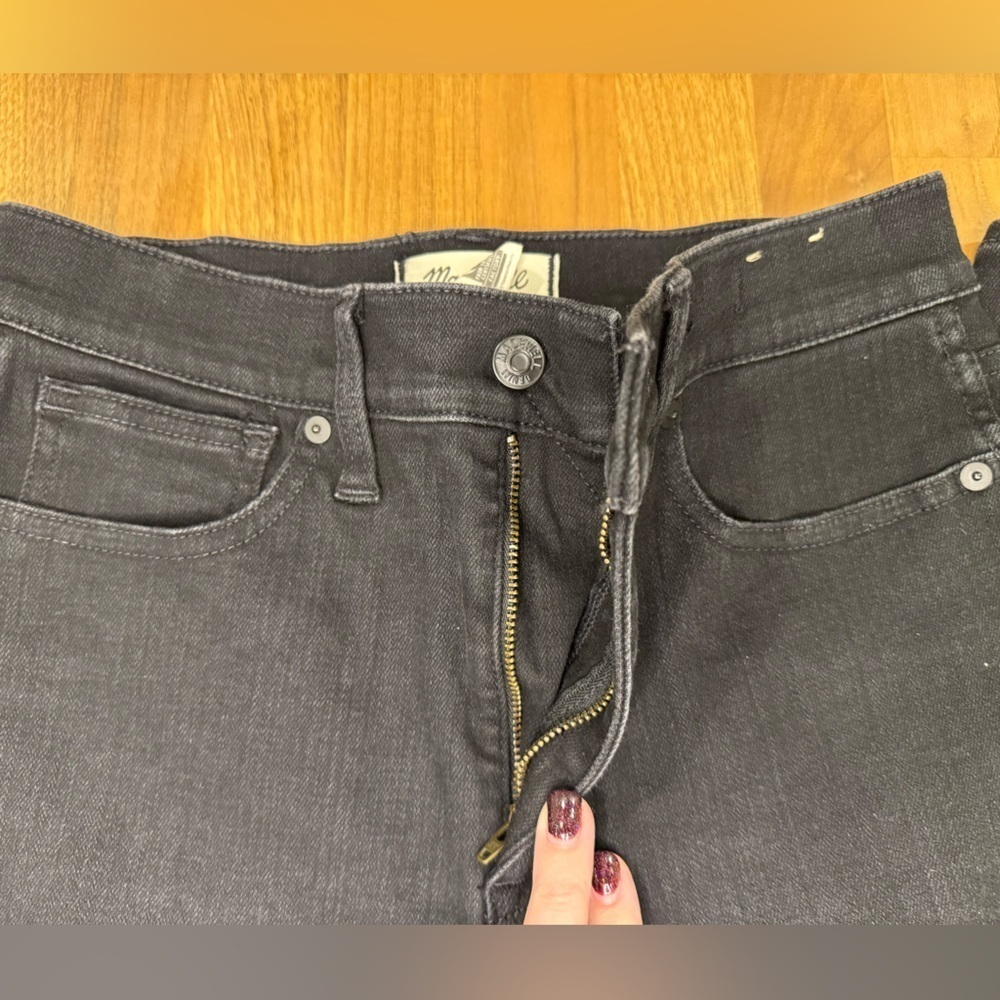 Madewell Stovepipe Jeans | Size 28 | Black Denim 🖤 - Picture 4 of 10